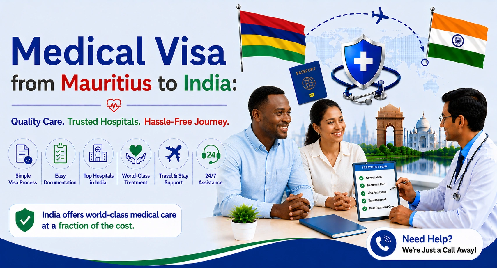 Medical Visa from Mauritius to India
