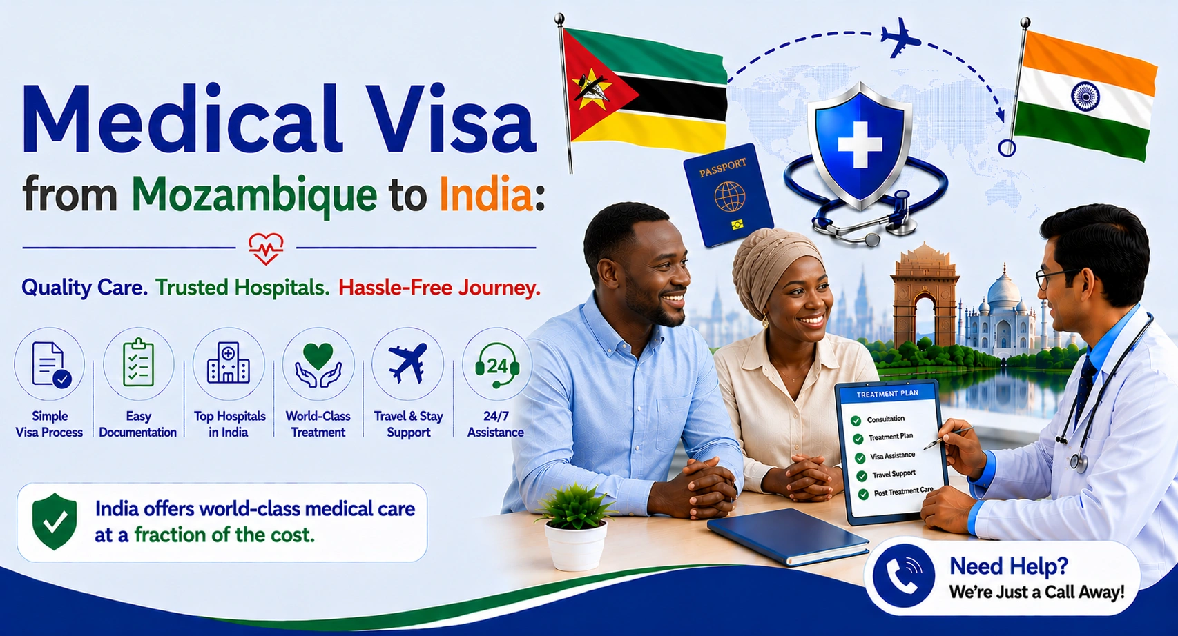 Medical Visa from Mozambique to India