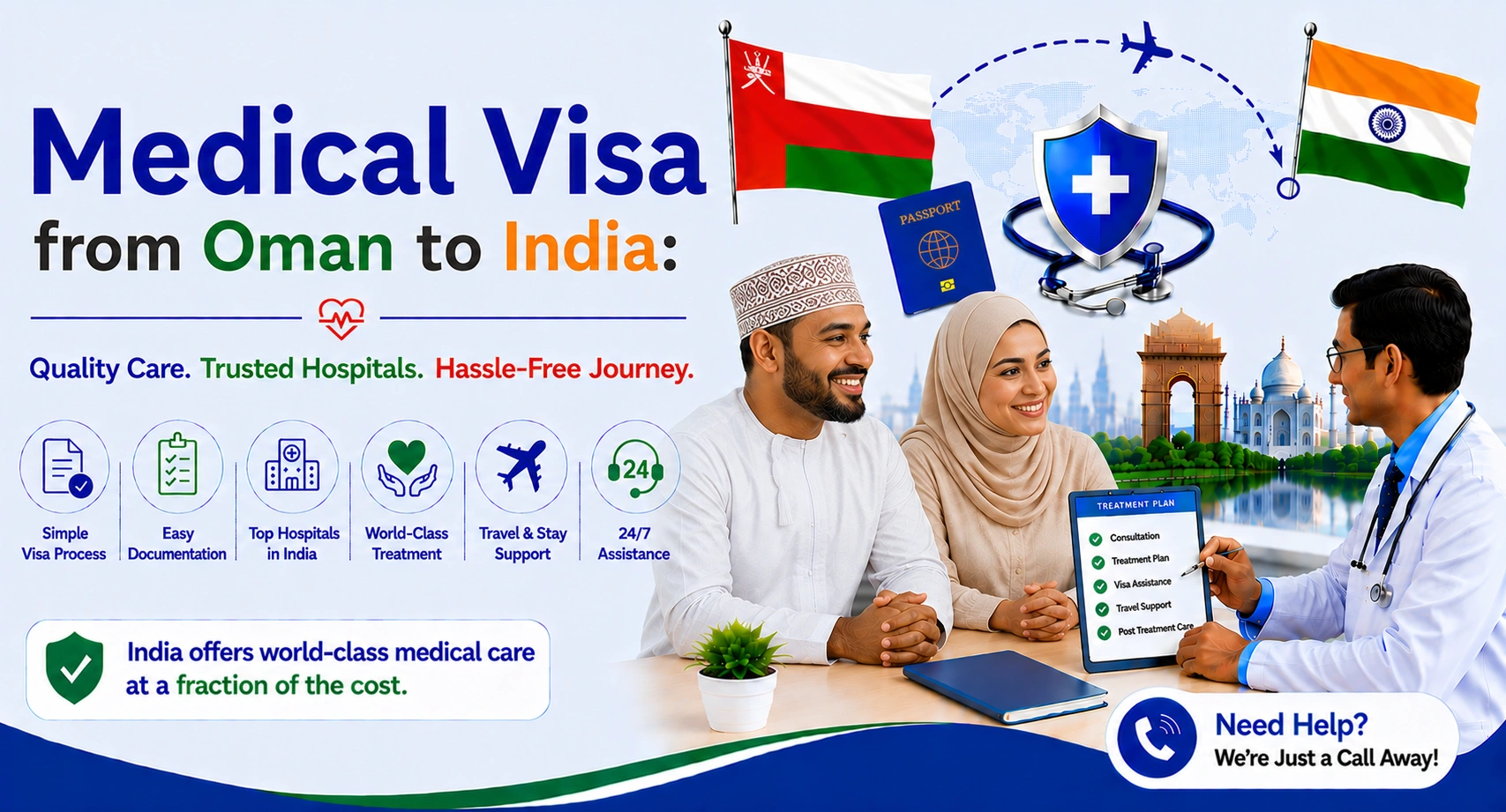Medical Visa from Oman to India