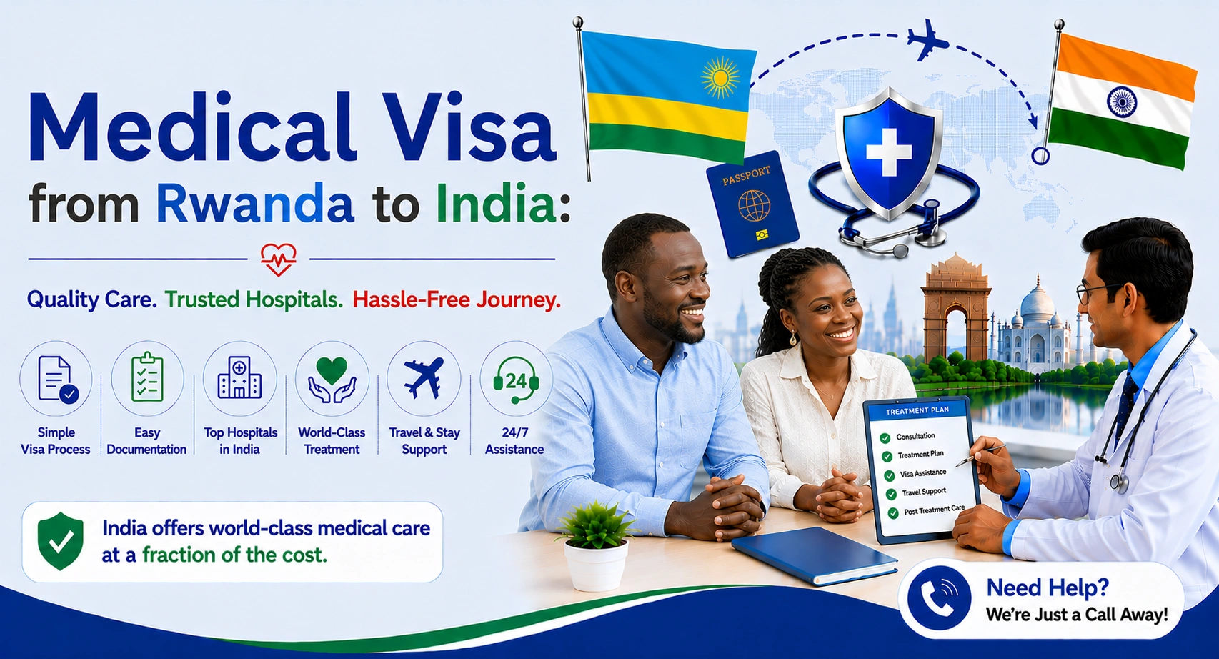 Medical Visa from Rwanda to India
