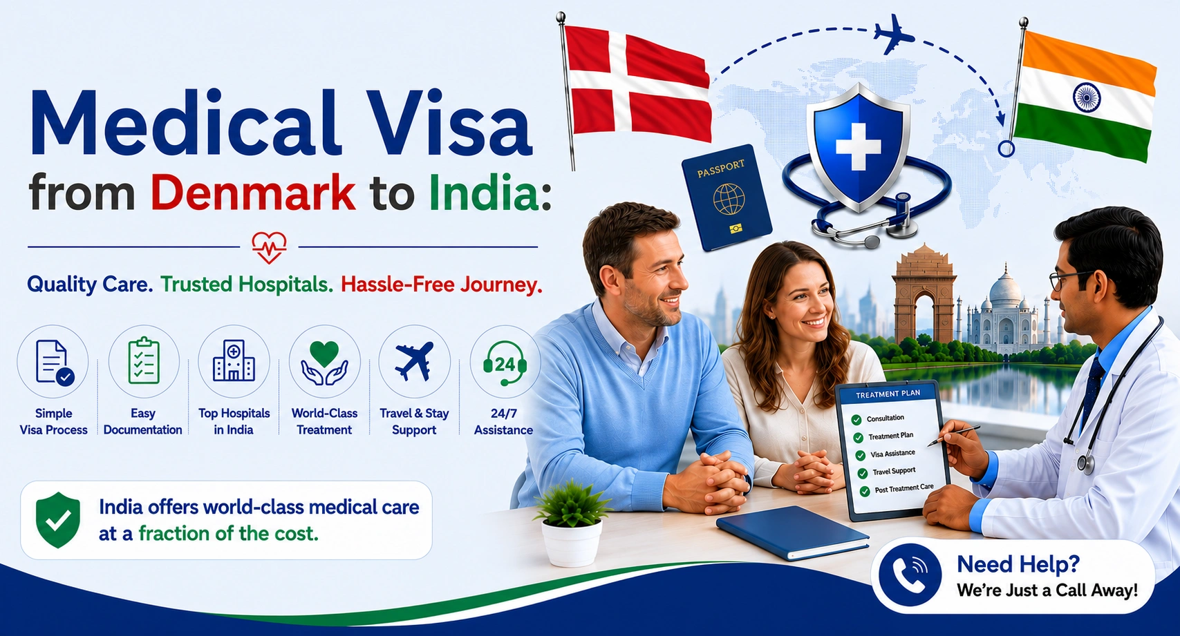 Medical Visa from Denmark to India