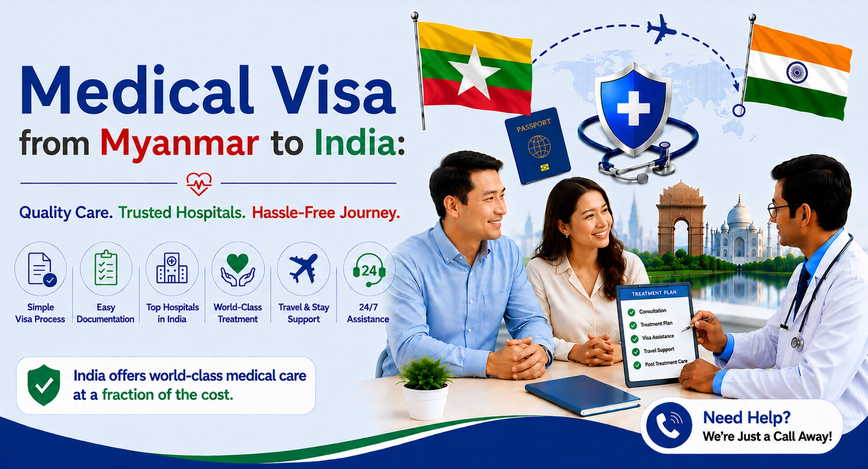 Medical Visa from Myanmar to India