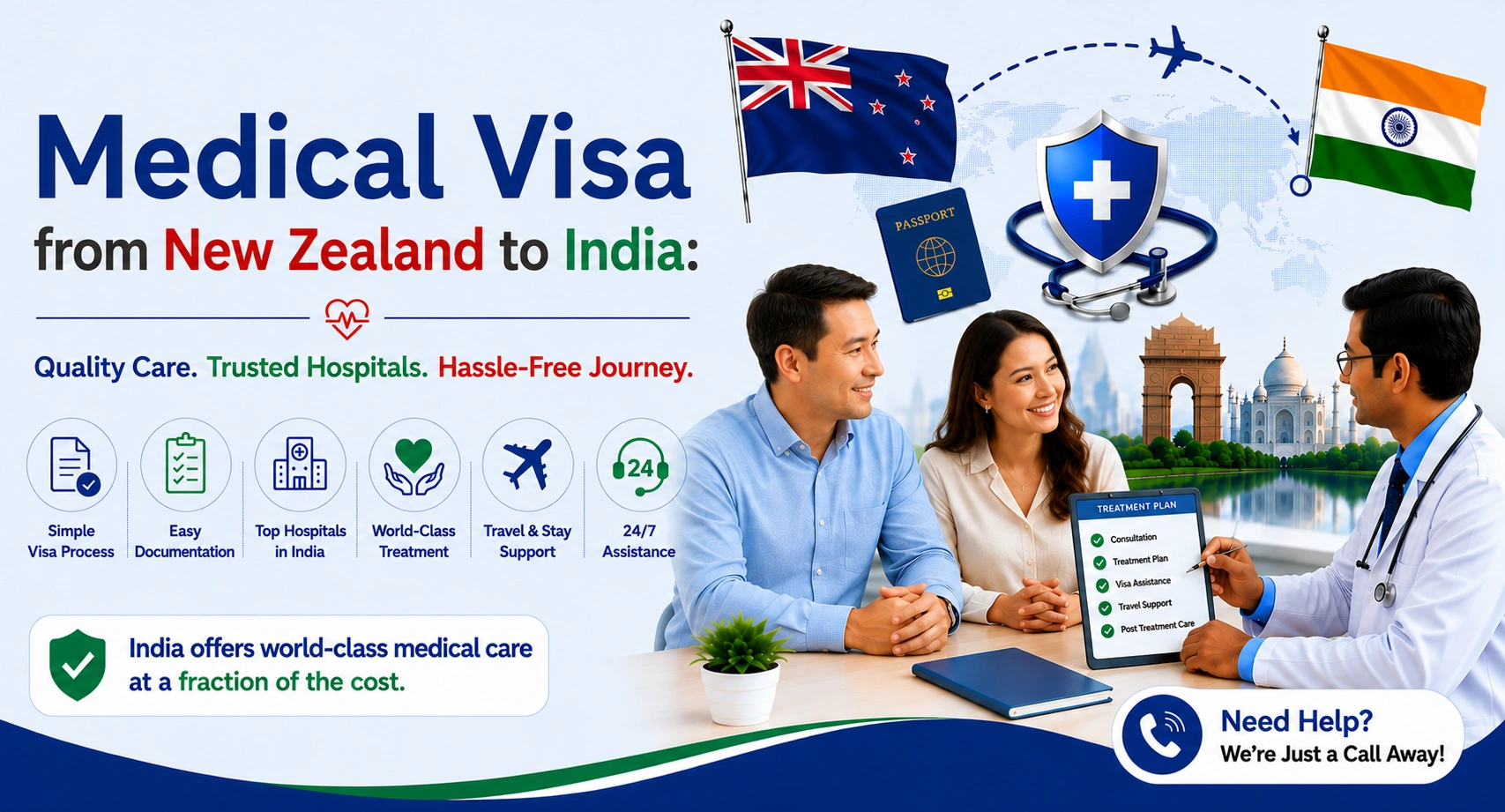 Medical Visa from New Zealand to India