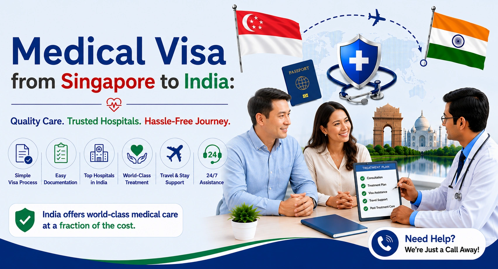 Medical Visa from Singapore to India