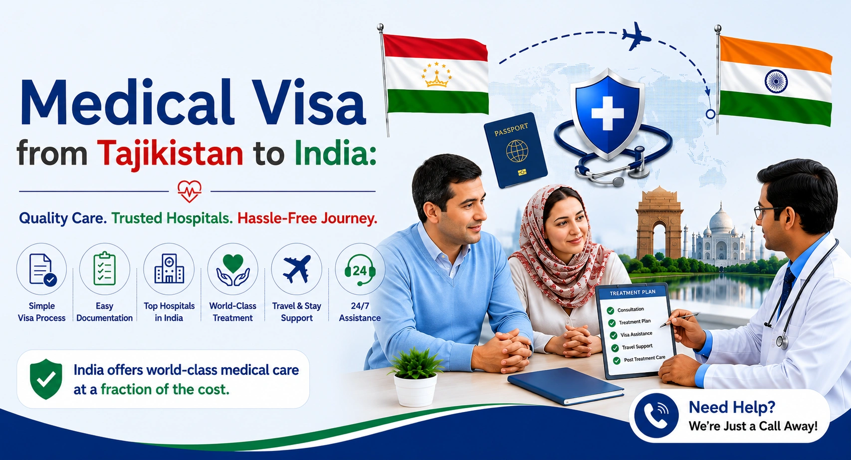 Medical Visa from Tajikistan to India