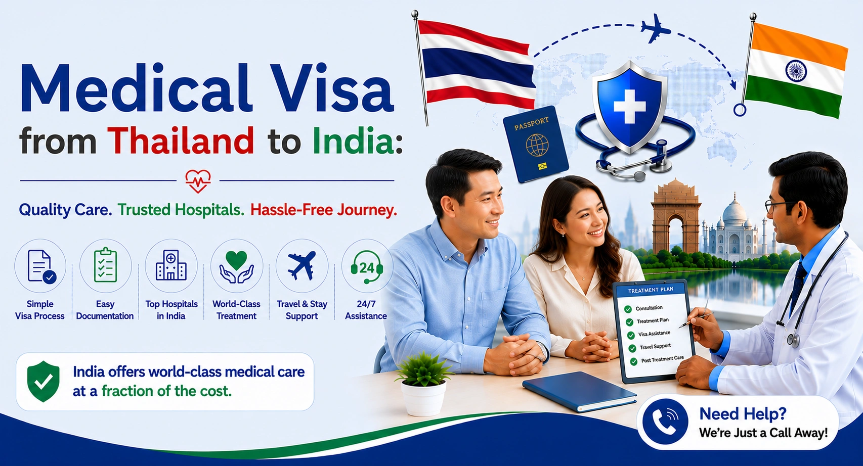 Medical Visa from Thailand to India